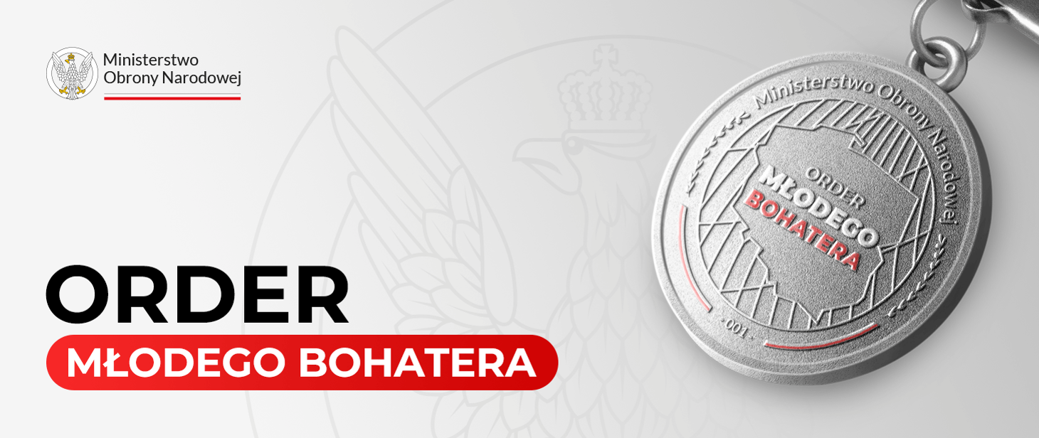 Baner Order młodego bohatera
