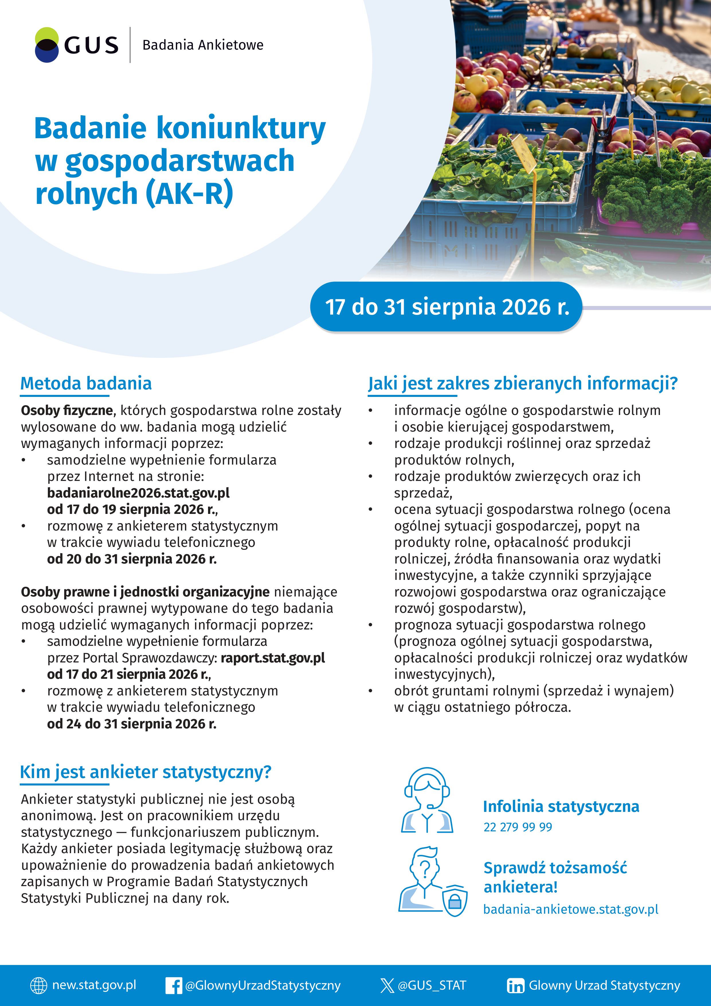 Badanie koniunktury w&nbsp;gospodarstwach rolnych (AK-R) grafika