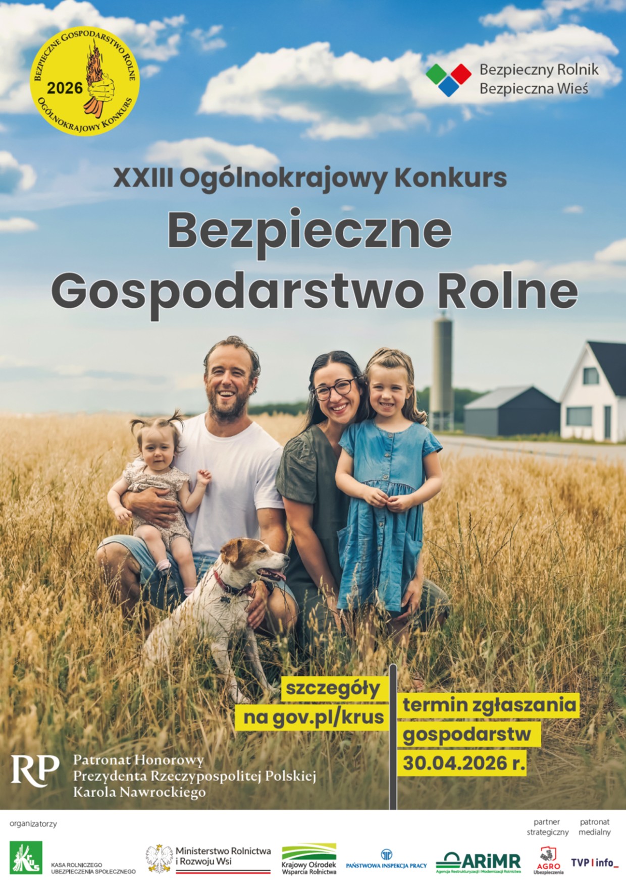 Pracuj bezpiecznie, unikaj upadk&oacute;w i&nbsp;weź udział w&nbsp;konkursie Bezpieczne Gospodarstwo Rolne